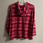 Sunday Red and White Striped Hoodie Size 1X Photo 4