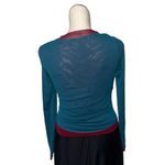 Free People NWOT Intimately Double Take Long Sleeve Top Rose Garnet Combo Photo 8