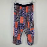 Cuddl Duds Cuddle Duds Coral/Blue Patchwork Soft Lounge Pants W/ Drawstring Size M Photo 3