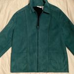 Alfred Dunner Vintage ‘90s Embroidered Dark Green Suede Jacket 14 Western Boho Prairie Gilmore Photo 7