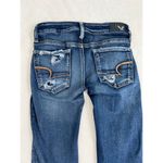 American Eagle Outfitters Super Stretch Distressed Low Rise Skinny Jeans Size 0 Photo 3