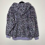 UGG  Loyra Sherpa Hoodie Sweater Plush Fleece Pullover SOFT Animal Print Sz Small Photo 2