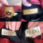 Burberry  Belgrove Red Fringe Suede‎ Leather Nova Check Bucket Bag Crossbody Photo 12