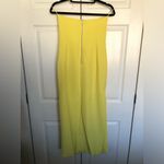 Bardot  Yellow Strapless Eleni Midi Dress Size US 8 Photo 6