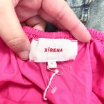 Xirena Nissa Hot Pink Cotton Puff Sleeve Keyhole Back Short Sleeve Dress Size S Photo 2