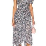 ASTR the label santorini dress. Blue floral, one shoulder size m Photo 0