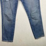 AMO Ace Starboard W/ Destroyed Look Highrise Light Wash Cropped Jeans Size 26 Blue Photo 7