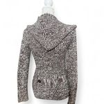 Derek Heart Y2K Brown Cardigan Neutral Cozy Fall Double Breasted Size Large Photo 3