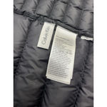 Calvin Klein Womans  Puffer Jacket Medium Packable Premium Down Blue Hood Photo 4