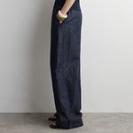 COS Wide Leg denim drawstring pant indigo organic cotton relaxed fit 6 Photo 5