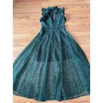 Alexis forest green Eleanora Lace Cap Sleeve Gown size medium Photo 11