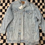 Aerie  distressed jean jacket Photo 0