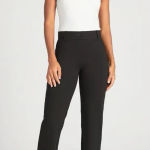 Betabrand  Classic Dress Pant Yoga Pants Size Medium Black Photo 0