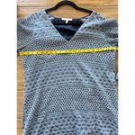 Lavender Brown Blue Eyelet Tunic Dress Large Boho Festival Kimono Sleeve USA Photo 5