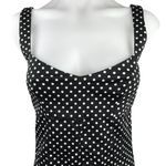 ZARA Black Polka Dot Sleeveless Sweetheart Neck Playsuit Jumpsuit Romper XS Photo 4
