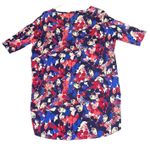 LuLaRoe Disney Maleficent Irma Shirt Womens Size Small Blue Pink Hi-Low Tunic Photo 1