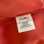 Cuyana Poplin Top Coral Short Sleeve Crew Neck Blouse XS Photo 4