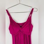 Edge Clothing Pink Sleeveless Mini Dress Twist Front Medium Stretchy & Stylish Photo 4