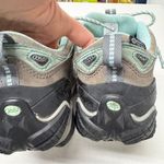 Oboz Grey Mint Green Hiking Shoes Womens 9 Gorpcore Outdoorsy Casual Lace Up Gray Photo 4