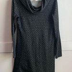 Aventura Black & White Cowl Neck Long Sleeve Midi Dress Size M Photo 0