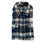 Burnside Embroidery “Founders Brewing Co” Plaid Long Sleeves Flannel Shirt SZ L Photo 11