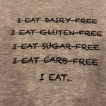 Bella Canvas Bella Heather Gray “I Eat...” Muscle Tank Top Size XL Photo 1