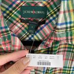 J.Crew Always Women Multicolor Tartan Plaid Flannel Classic Boy Shirt Sz 2 NWT Photo 3
