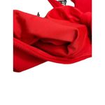 OMKAGI Red Ribbed Tie Front Bikini Top NWT Size Large Photo 7