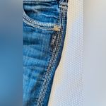 Silver Jeans  Suki Flap Short Denim Blue Jean Shorts Photo 9