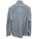 James Perse Open Knit Marina Cowl Neck Sweater Wool Alpaca Blend Grey Size 2 Photo 2