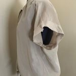 BCBG maxazria Beige shimmer tie bottom blouse Photo 1