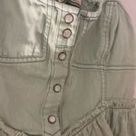 Free People Teal Denim Top Photo 3