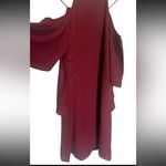 Revolve  Three Eighty Two burgundy Melania butterfly 🦋 shoulder mini dress Photo 2