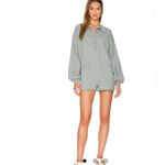 Show Me Your Mumu Sage Green Gray Gianni Knit Romper Patch Pockets Size Large Photo 5