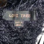 Love Tree Black Fuzzy Twist Back Sweater Photo 8