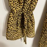 Sugar Lips Women’s  Tiered Long Sleeve Cheetah Print Mini Dress Size Small Photo 2
