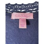 Lilly Pulitzer Size XS Athena Crochet True Navy Cotton Knit Sweater Dress #P2-7 Photo 3