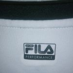 FILA  Performance Sport M Short Sleeved V-Neck Athletic White Fitted Top Photo 8