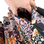 Maurice's 24/7 Purple Orange Floral Long Sleeve V-Neck Knee Length Dress Size 4X Photo 5