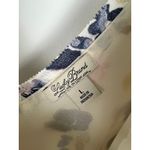 Lucky Brand  Floral Maxi Dress V Neck Drawstring Waist Cream Navy Pink Size Large Photo 4