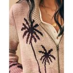 Faherty 💕💕 Beach Cardigan ~ Sunset Palm Print Small S NWT Photo 9