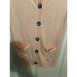 Ann Taylor  Petite Short Sleeve Button Down Cardigan Peach XSP‎ Photo 2