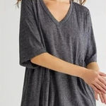 Free People FP Beach Stone Harbor Oversized Cover Up Dress in Charcoal Gray Size XS Photo 0