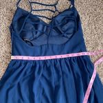 Bisou Bisou by Michele bohbot blue gown women’s size 6 Photo 5