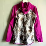 Mossy Oak  Camo Printed Hot Pink Ladies Full Zip Hoodie L/XL Photo 1