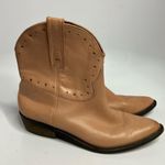 Lucky Brand Chantelx pink leather ankle cowgirl boots size 8 Photo 1