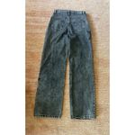 Daisy Street  Star Patch Wide Leg Jeans Black Wash Grommet Detail Size US 3 Photo 6