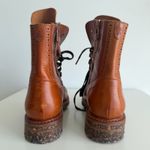 The Office Of Angela Scott Mr. Bernard Boots 40 EU | 10 US Brown Leather Combat Photo 8