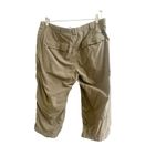 The North Face Cropped Rip Stop Hiking Outdoor Nylon Pants Khaki Beige Size 12 Photo 1