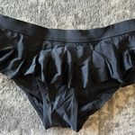 No Boundaries Unique Vintage Black Smocked Ruffle Swim Bottom Photo 0